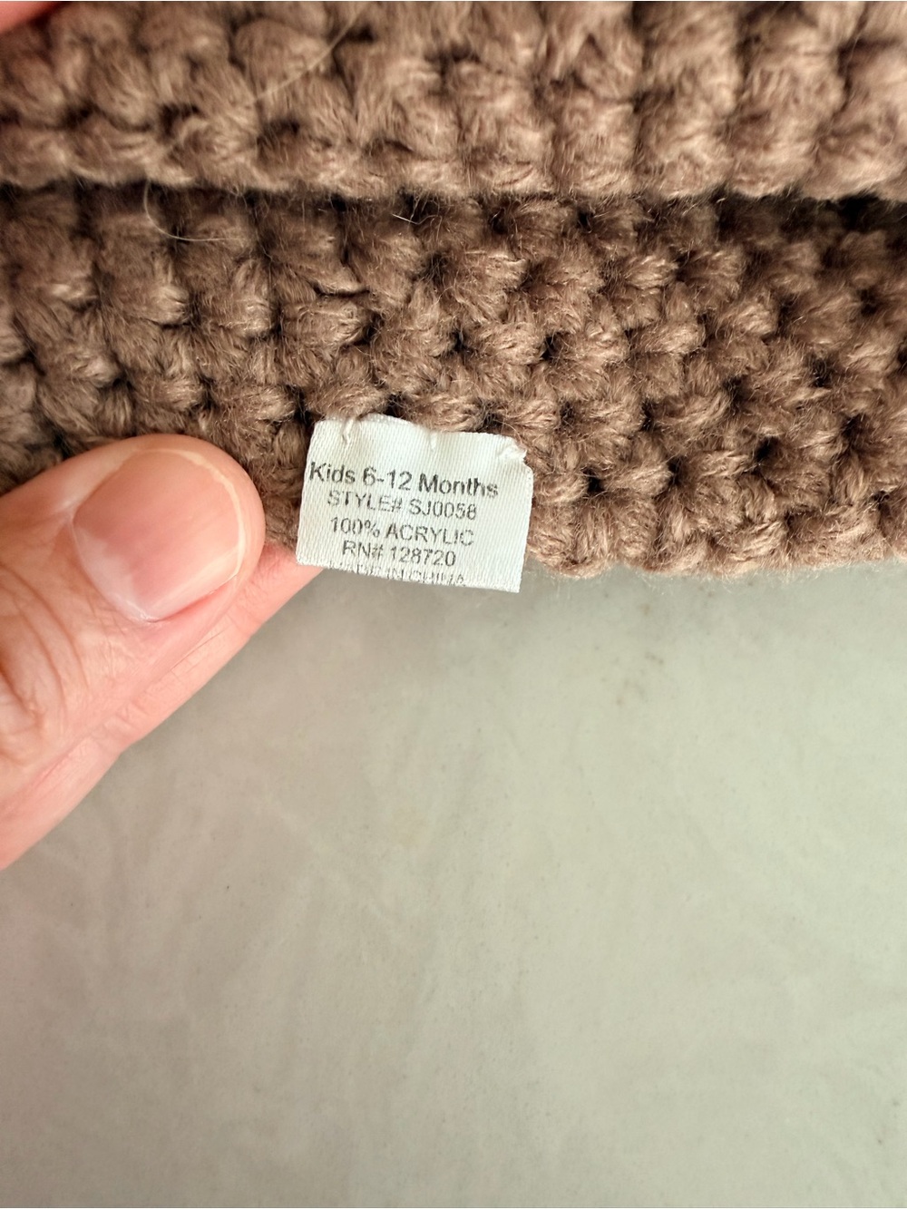 Cozy Baby Knit Sweater - Brown - Unbranded
